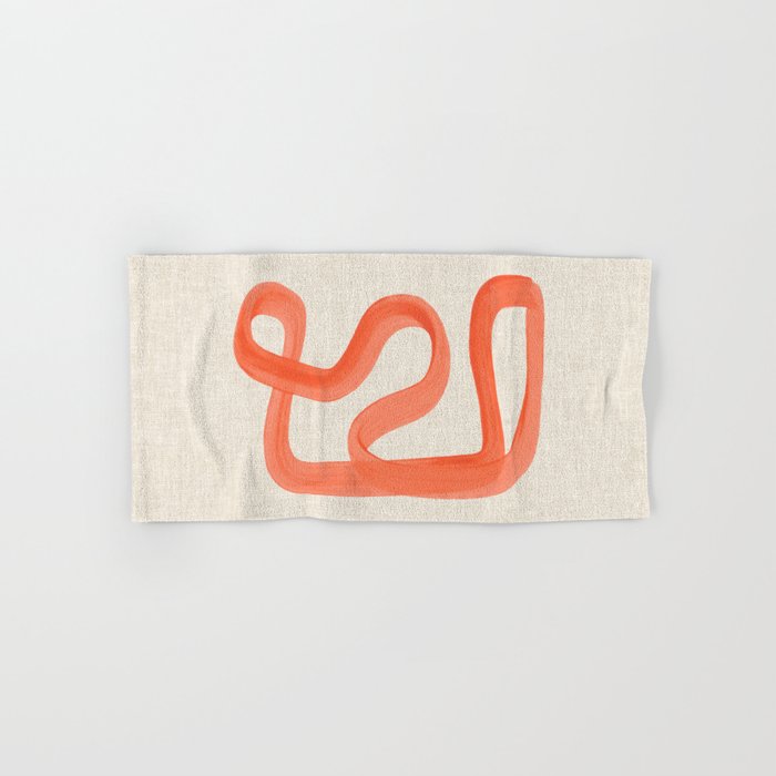 Orange Goes Around Bath Towel Gallery Image 1