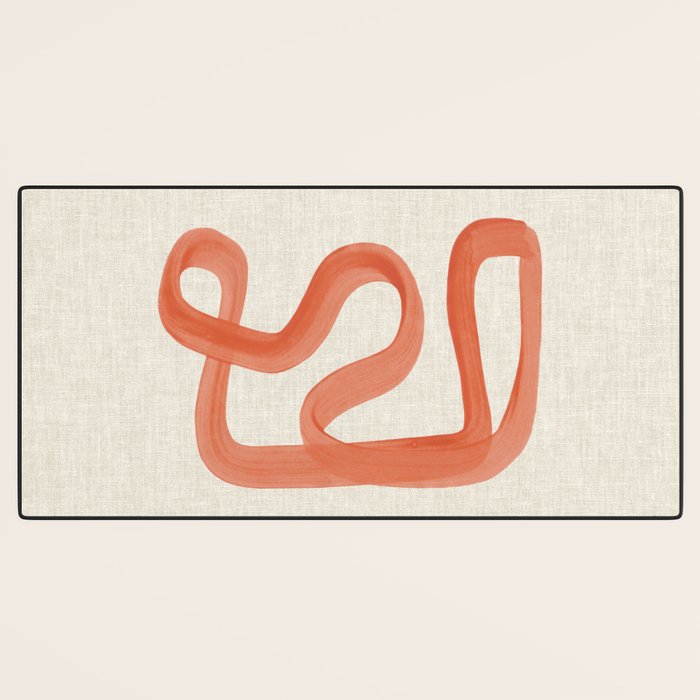 Orange Goes Around Desk Mat Gallery Image 3