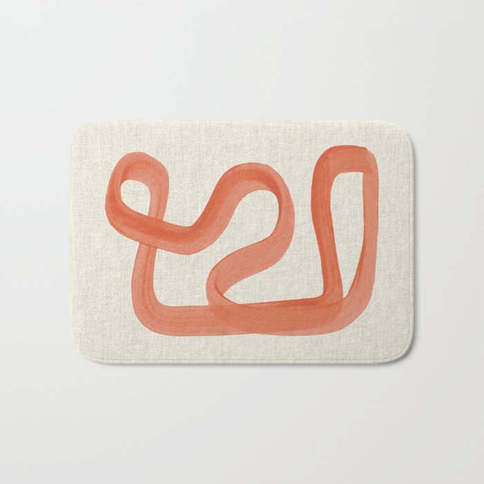 Orange Goes Around Bath Mat Gallery Image 1