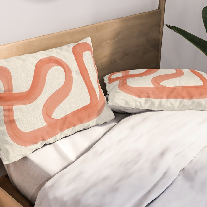 Orange Goes Around Pillow Sham Gallery Image 2