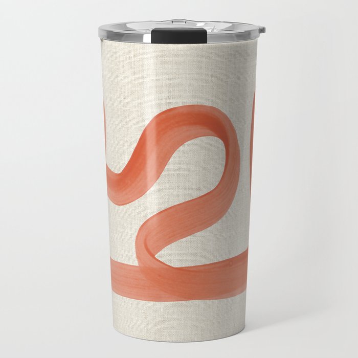 Orange Goes Around Travel Mug Gallery Image 1