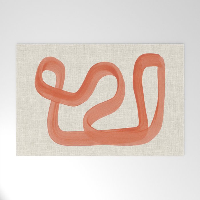 Orange Goes Around Welcome Mat Gallery Image 1