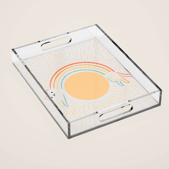 Cat Landscape 119: Get Over it Acrylic Tray Gallery Image 1