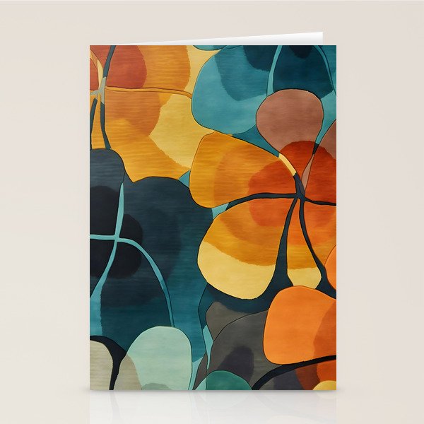 A Floral Palette of Colorful Petals Stationery Card Gallery Image 1