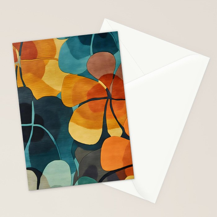 A Floral Palette of Colorful Petals Stationery Card Gallery Image 2