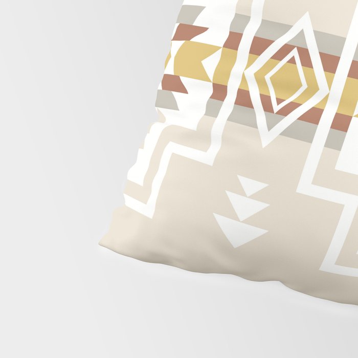 Aztec Stripes Beige Pillow Sham Gallery Image 4