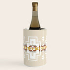 Aztec Stripes Beige Wine Chiller Gallery Image 2