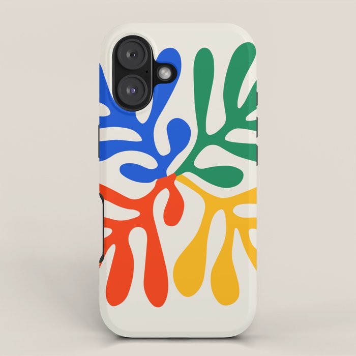 Nature Leaf Cutouts II: Day Edition | Mid-Century Henri Matisse Series iPhone Case Gallery Image 1