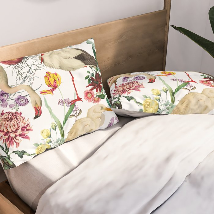 Long Legged Birds I Pillow Sham Gallery Image 2