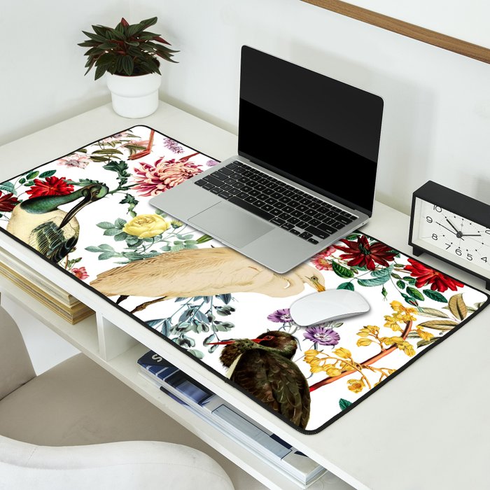 Long Legged Birds I Desk Mat Gallery Image 2
