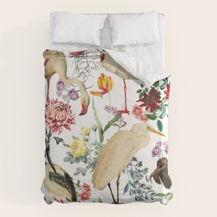 Long Legged Birds I Duvet Cover Gallery Image 6