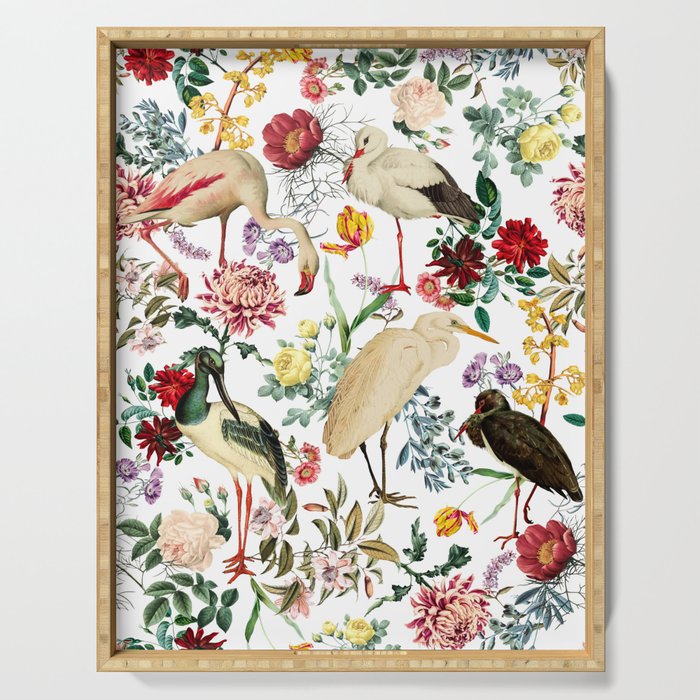 Long Legged Birds I Serving Tray Gallery Image 1