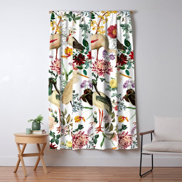 Long Legged Birds I Window Curtain Gallery Image 5