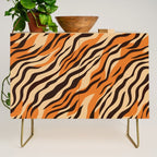 Tiger stripe animal print art pattern Credenza Gallery Image 1