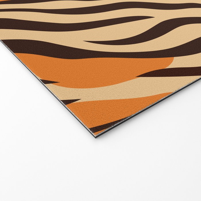 Tiger stripe animal print art pattern Welcome Mat Gallery Image 2