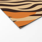Tiger stripe animal print art pattern Welcome Mat Gallery Image 2