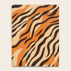 Tiger stripe animal print art pattern Notebook Gallery Image 4