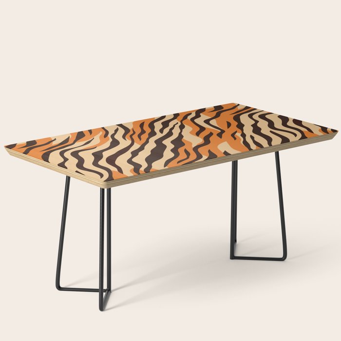 Tiger stripe animal print art pattern Coffee Table Gallery Image 1