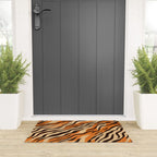 Tiger stripe animal print art pattern Welcome Mat Gallery Image 3
