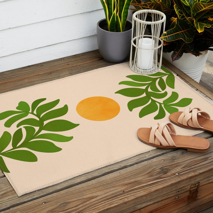 Boho Summer Scene Window Series Outdoor Rug Gallery Image 2