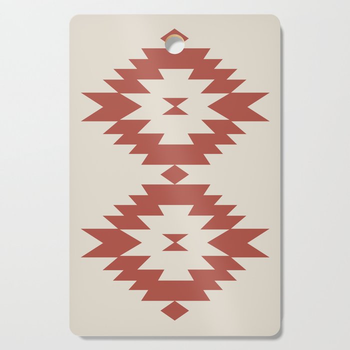 Southwestern Minimalism - Red Neutral Beige Cutting Board Gallery Image 1