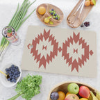 Southwestern Minimalism - Red Neutral Beige Cutting Board Gallery Image 2