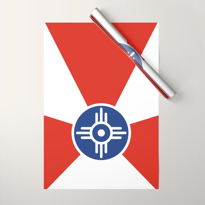Flag of Wichita, Kansas Wrapping Paper Gallery Image 1