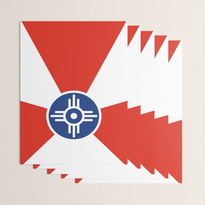Flag of Wichita, Kansas Wrapping Paper Gallery Image 3