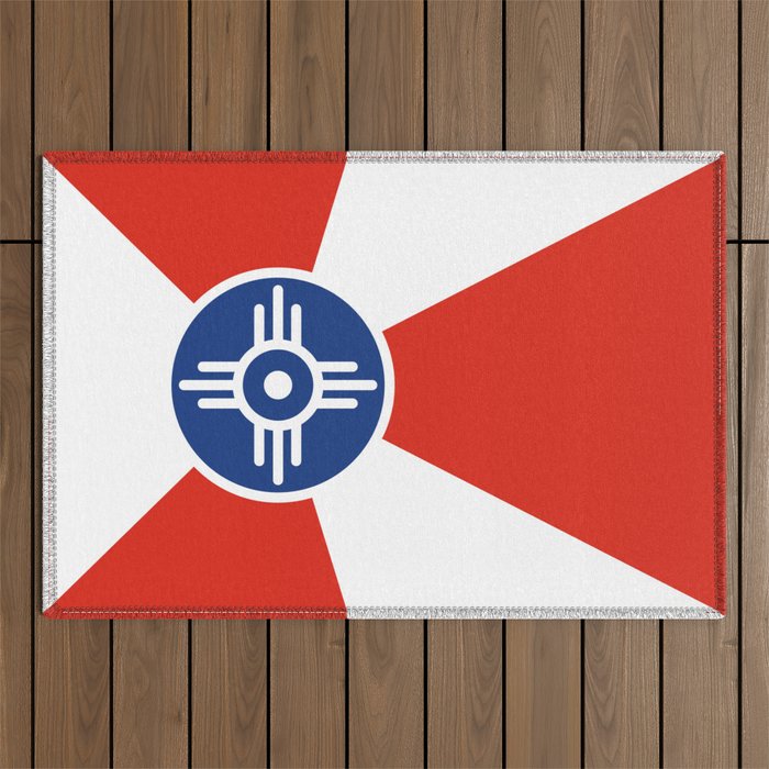 Flag of Wichita, Kansas Outdoor Rug Gallery Image 1