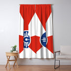 Flag of Wichita, Kansas Window Curtain Gallery Image 5
