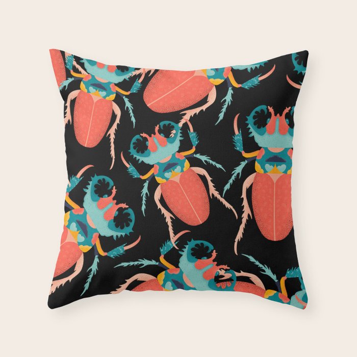 Scarabee Throw Pillow Gallery Image 1
