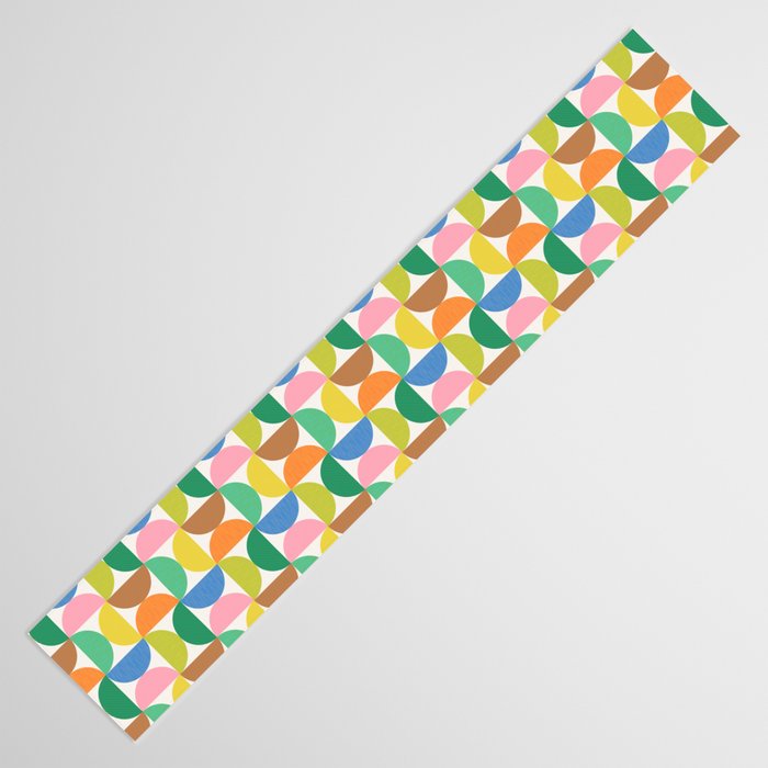 Mid Century Modern Shapes - Multi Color Table Runner Gallery Image 3
