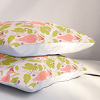 Peach And Pink Woodpecker Pillow Sham Gallery Image 3