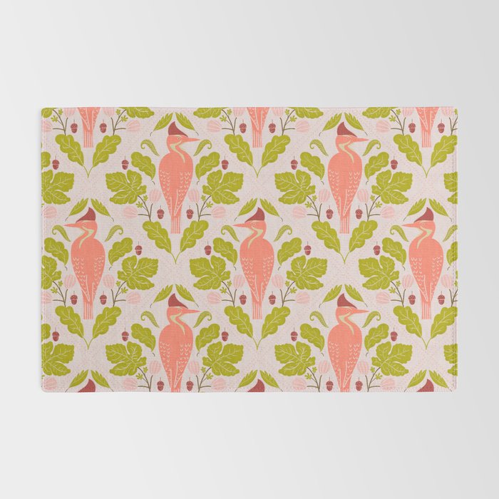 Peach And Pink Woodpecker Rug Gallery Image 2