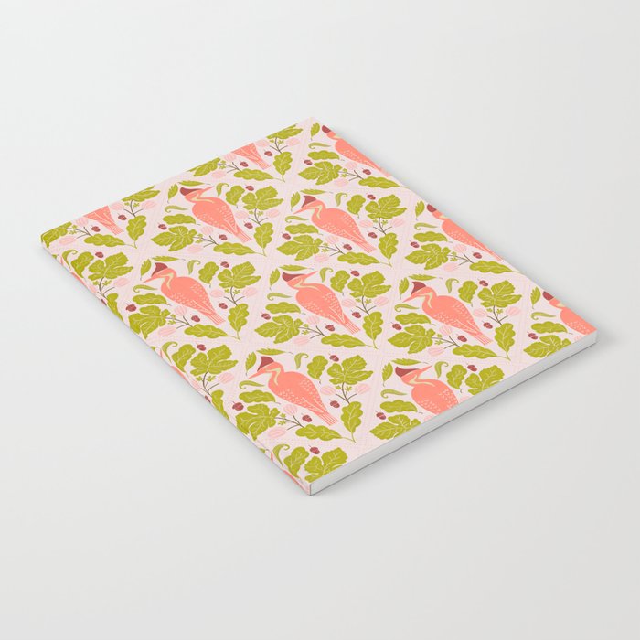Peach And Pink Woodpecker Notebook Gallery Image 2