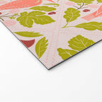 Peach And Pink Woodpecker Welcome Mat Gallery Image 2