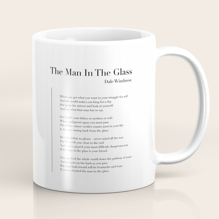 The Man In The Glass by Dale Wimbrow Coffee Mug Gallery Image 1