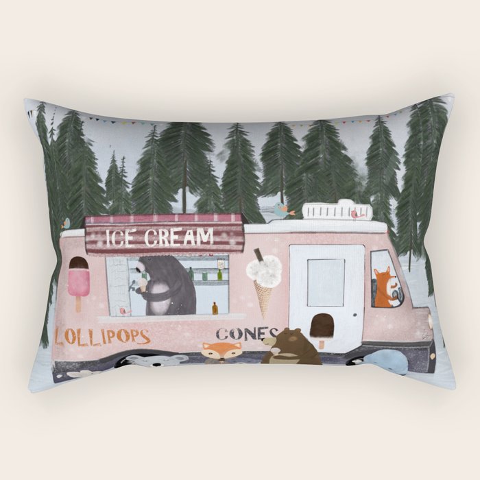 ice cream time Rectangular Pillow Gallery Image 2