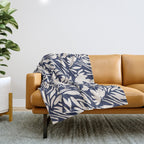 Wild floral strokes I Throw Blanket Gallery Image 1