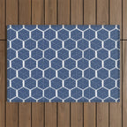 Beach Umbrellas . High Tide Blue Outdoor Rug Gallery Image 1