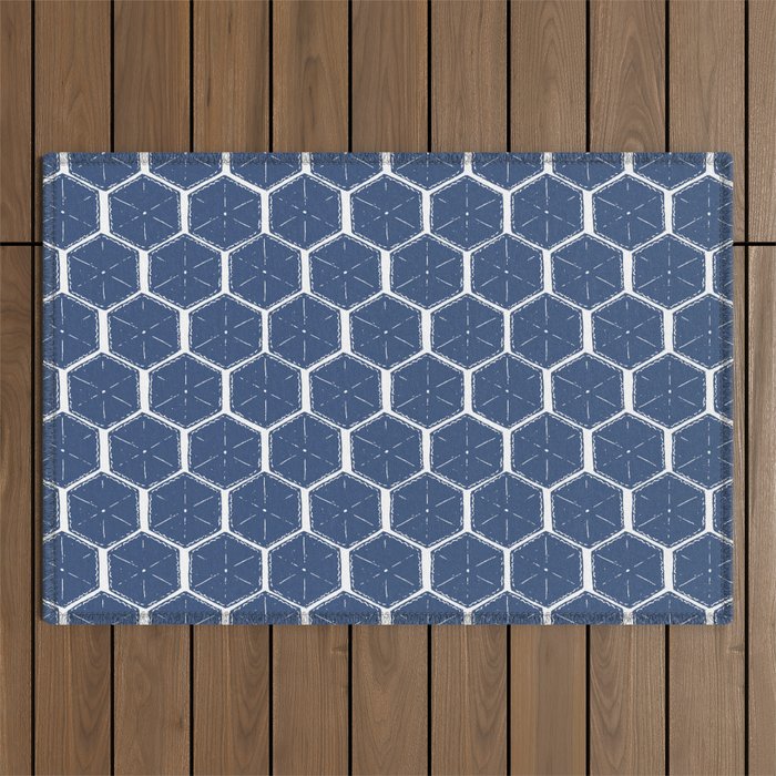 Beach Umbrellas . High Tide Blue Outdoor Rug Gallery Image 1