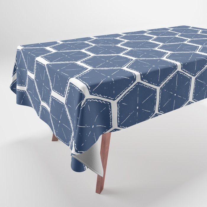 Beach Umbrellas . High Tide Blue Tablecloth Gallery Image 1