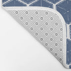 Beach Umbrellas . High Tide Blue Bath Mat Gallery Image 2