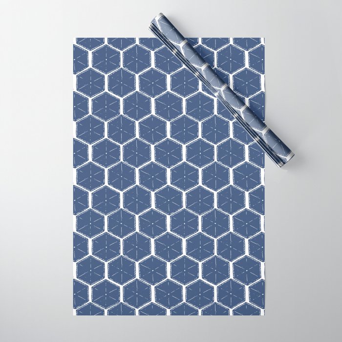 Beach Umbrellas . High Tide Blue Wrapping Paper Gallery Image 1
