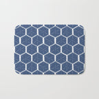 Beach Umbrellas . High Tide Blue Bath Mat Gallery Image 1