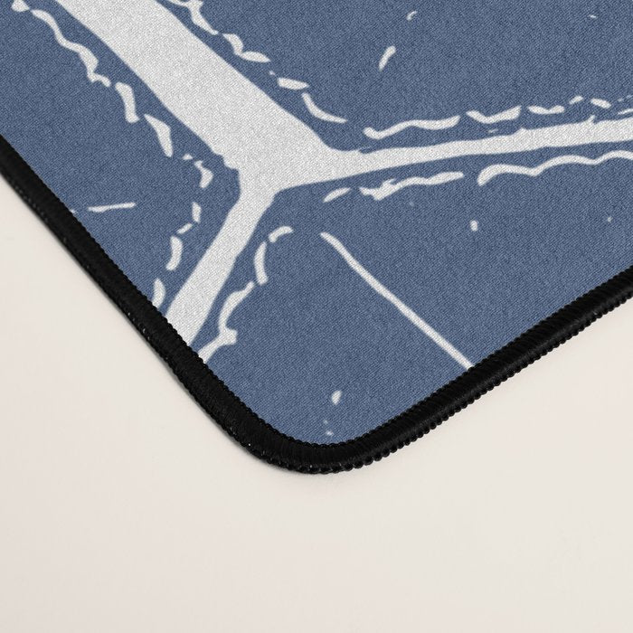 Beach Umbrellas . High Tide Blue Desk Mat Gallery Image 4