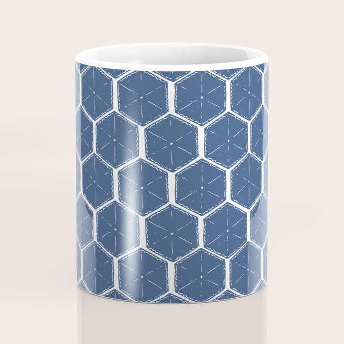 Beach Umbrellas . High Tide Blue Coffee Mug Gallery Image 4
