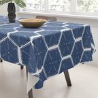 Beach Umbrellas . High Tide Blue Tablecloth Gallery Image 3