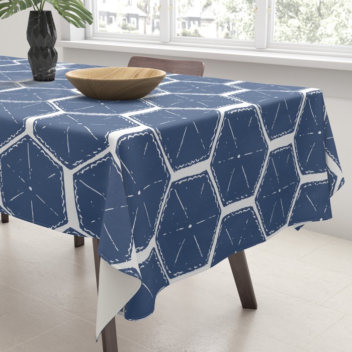 Beach Umbrellas . High Tide Blue Tablecloth Gallery Image 3