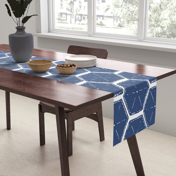 Beach Umbrellas . High Tide Blue Table Runner Gallery Image 2